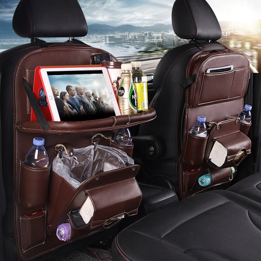 Leather Car Storage Multifunction Seat Back