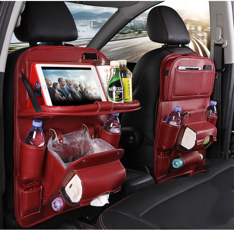 Leather Car Storage Multifunction Seat Back