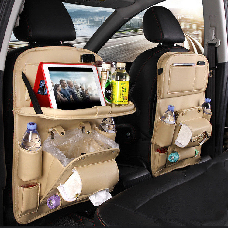 Leather Car Storage Multifunction Seat Back