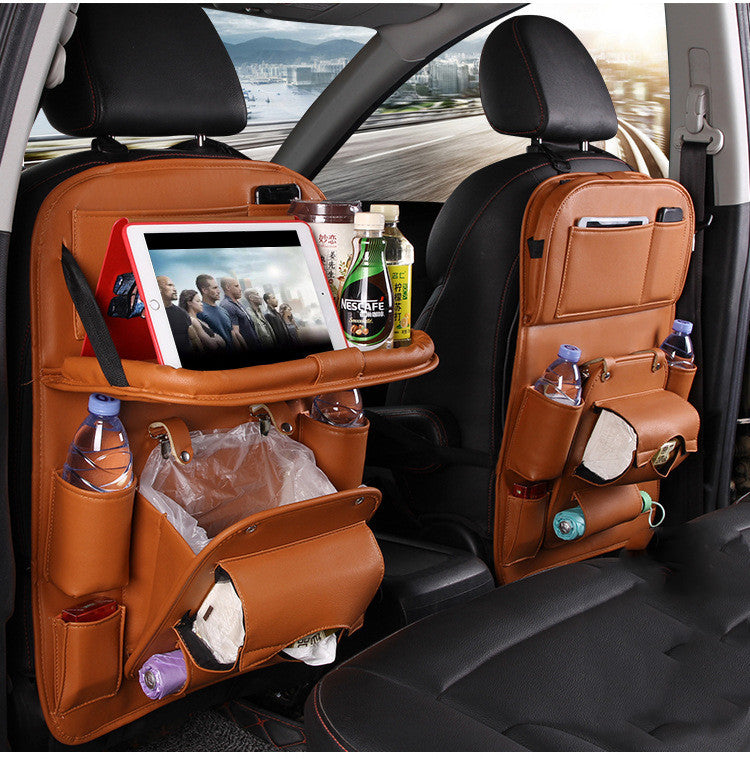 Leather Car Storage Multifunction Seat Back