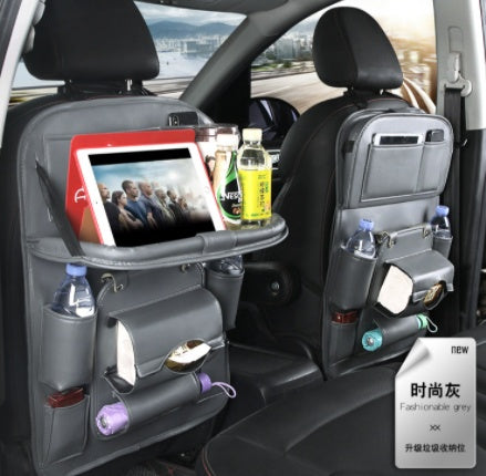 Leather Car Storage Multifunction Seat Back