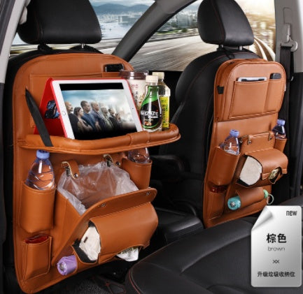 Leather Car Storage Multifunction Seat Back